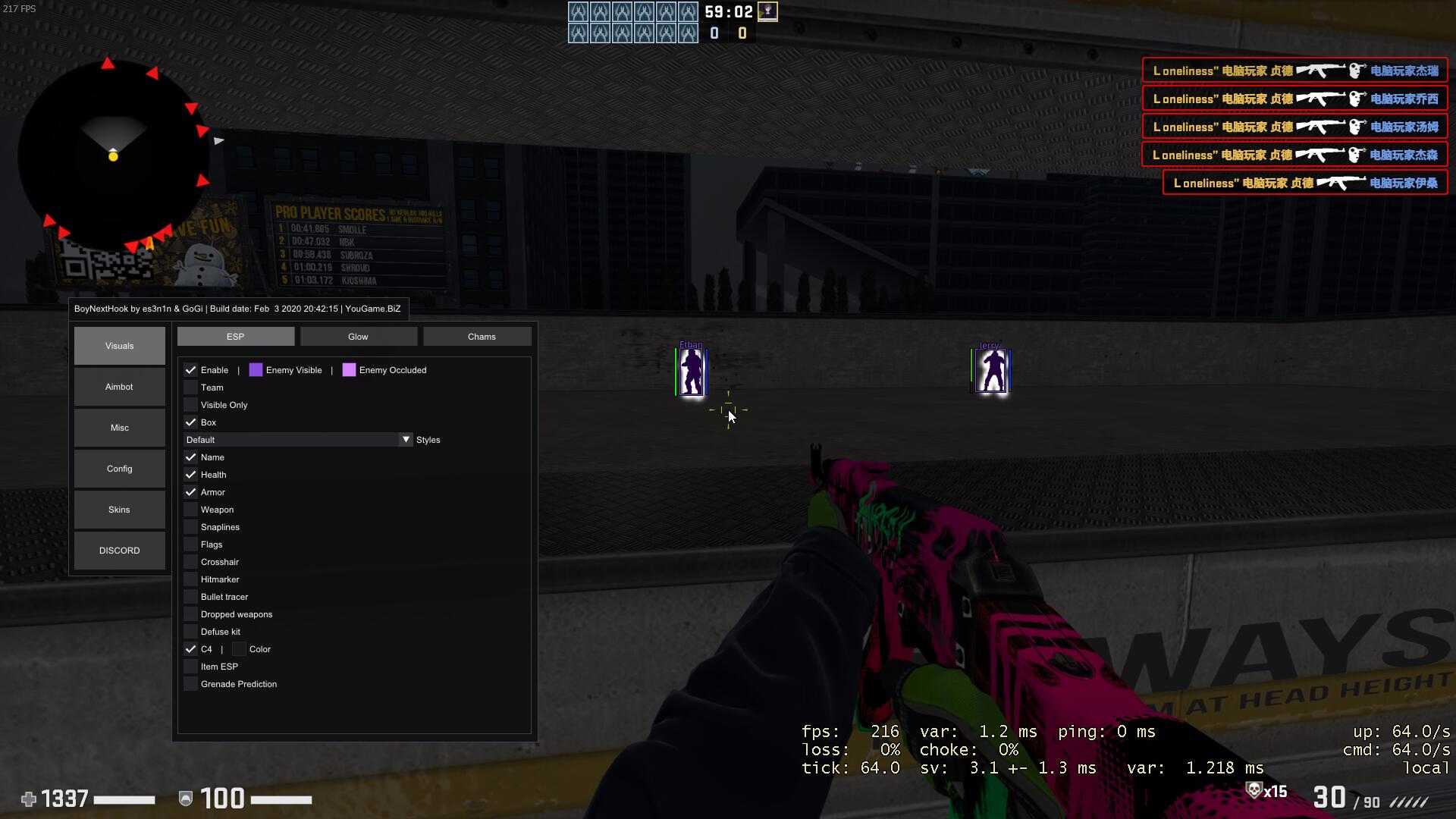 【CSGO】BoyNextHook -免费合法辅助 - 参数附脚本 TC辅助网www.tcsq1.com5426