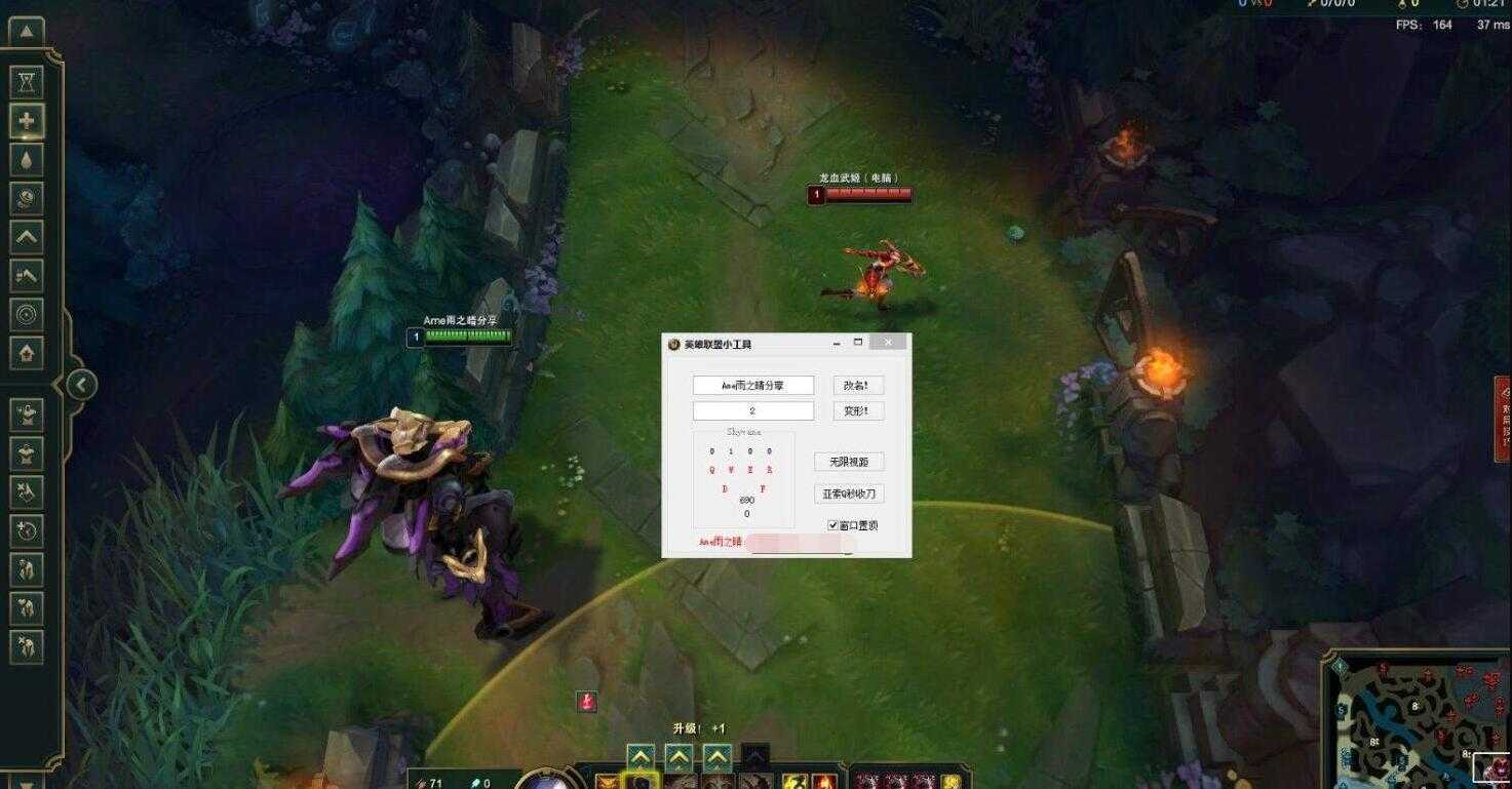 LOL联盟小工具动态改名CD监视/无限视距多功能 TC辅助网www.tcsq1.com6009