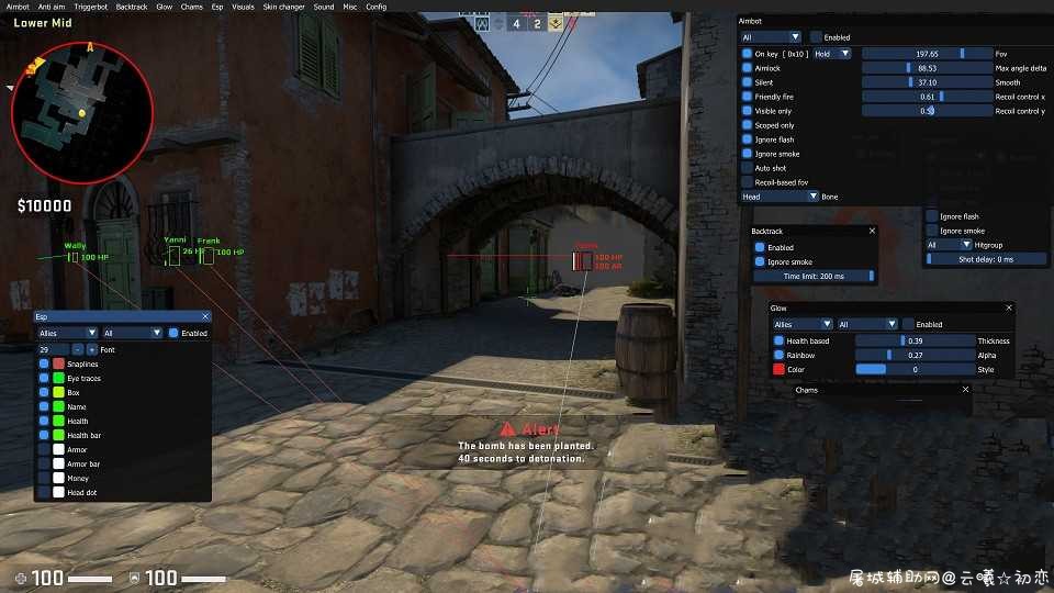 OSIRIS 高度可定制的功能是Aimbot和Wallhack TC辅助网www.tcsq1.com1156