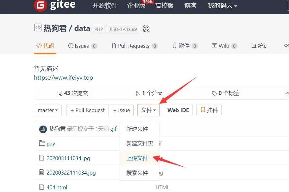利用码云零成本搭建个人网站 TC辅助网www.tcsq1.com9410