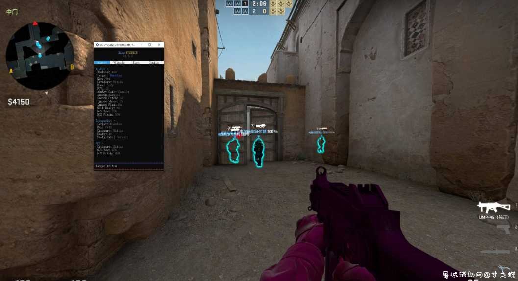 CSGO上的出色辅助工具Xamp 透视上色换肤等 TC辅助网www.tcsq1.com8600