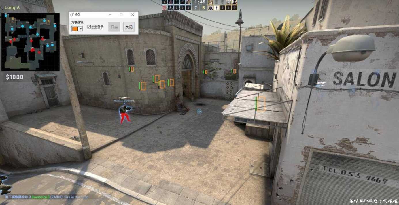 CSGO透视显血方框 V1.5 TC辅助网www.tcsq1.com9154