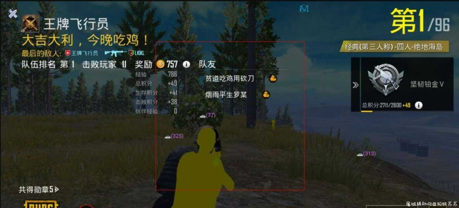 PUBG刺激战场手游透色免R变态稳定辅助 TC辅助网www.tcsq1.com856