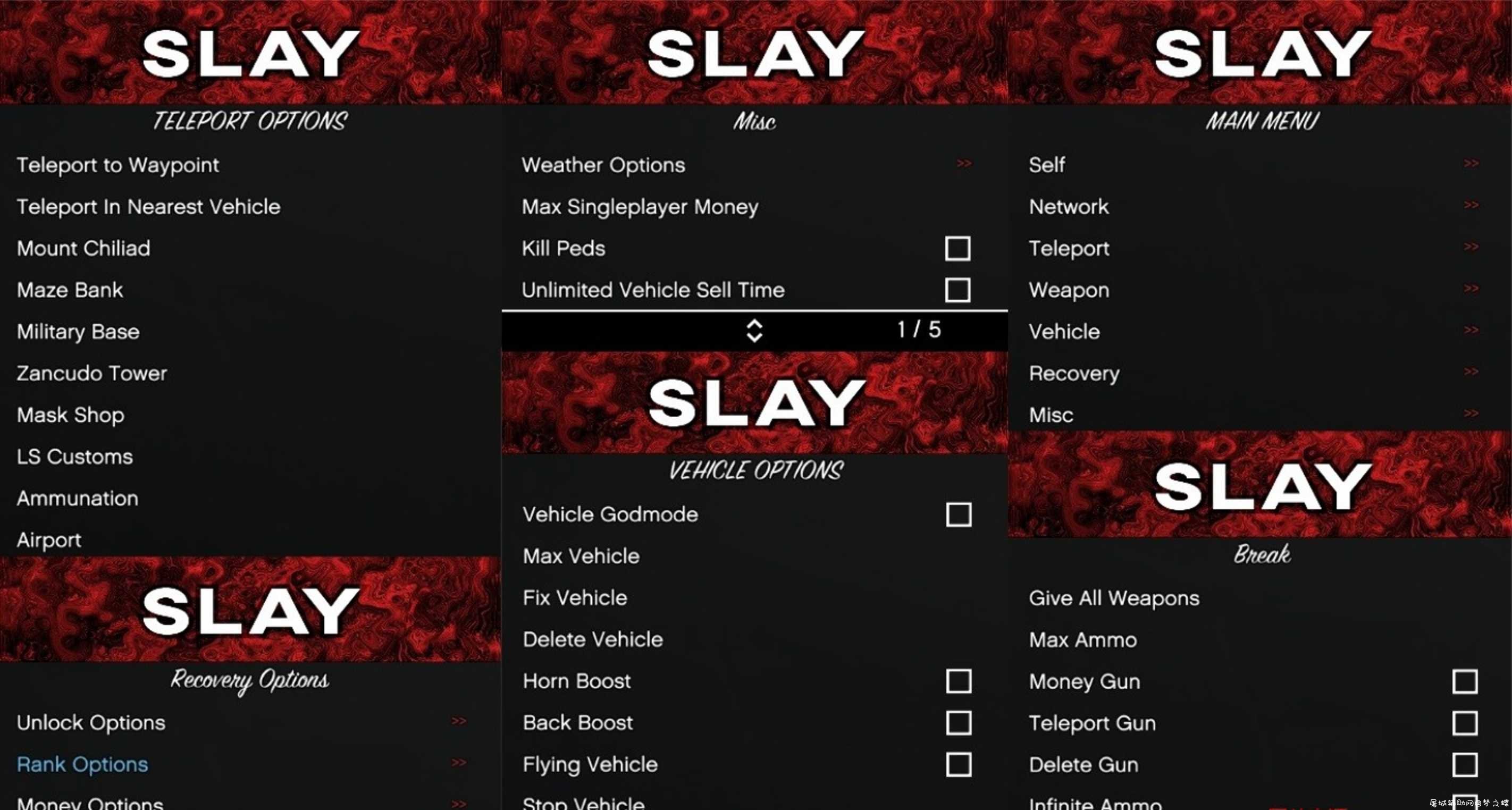 GTA5 Slay菜单辅助工具 支持1.52 线上/线下 TC辅助网www.tcsq1.com8722