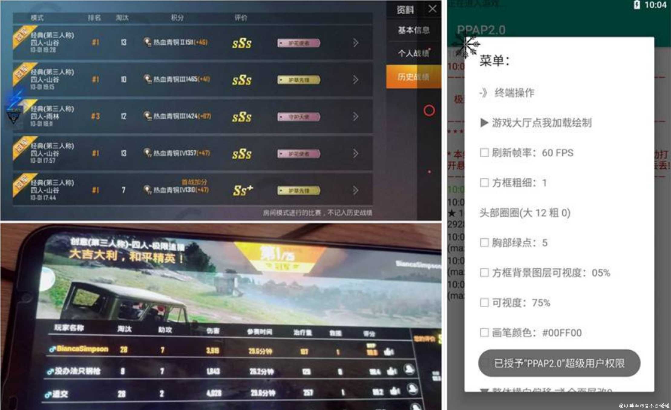 和平精英 PPAP2.0绘制透视辅助软件 TC辅助网www.tcsq1.com5502