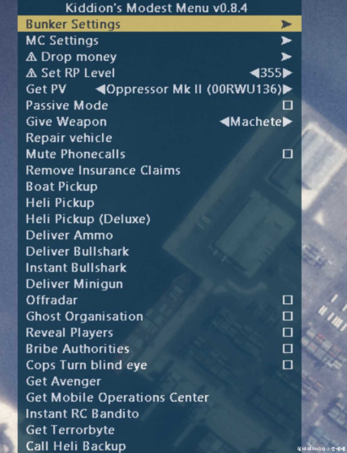 GTA5线上Kiddion的温和的外部菜单[1.52] TC辅助网www.tcsq1.com8185