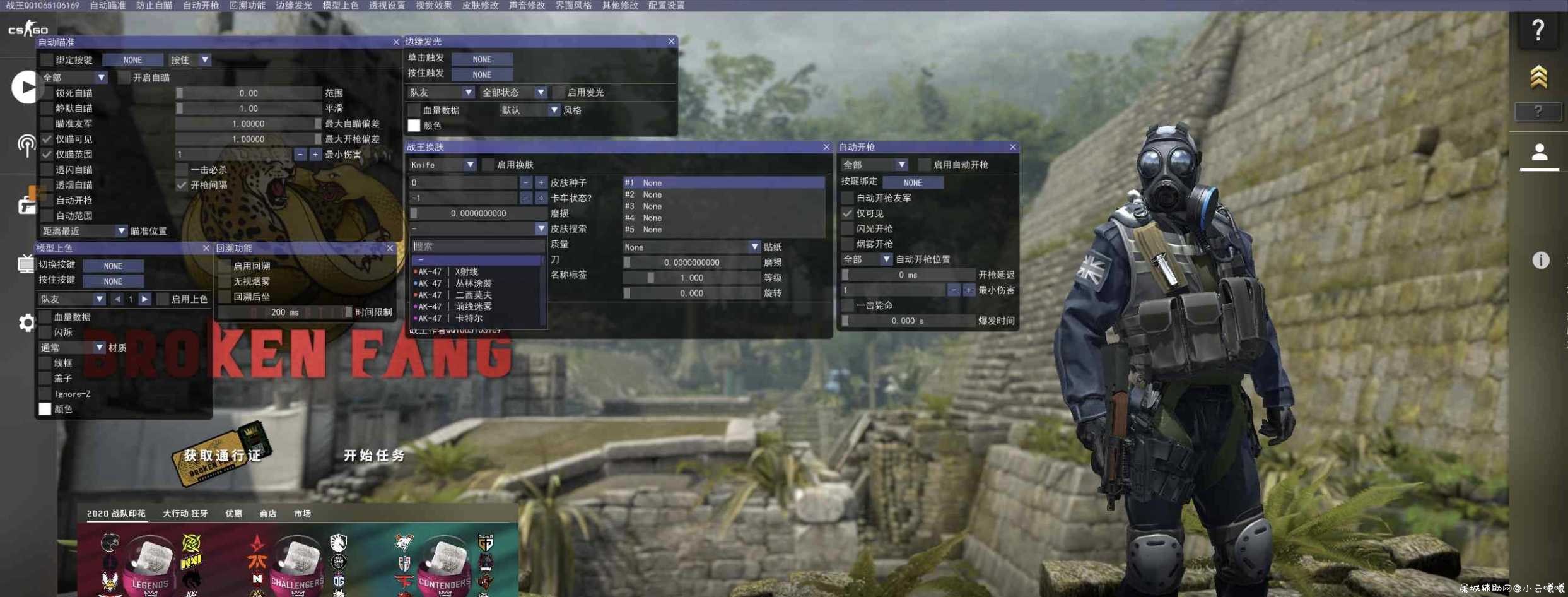 CSGO战王透视自瞄多功能免费辅助V1 TC辅助网www.tcsq1.com6191