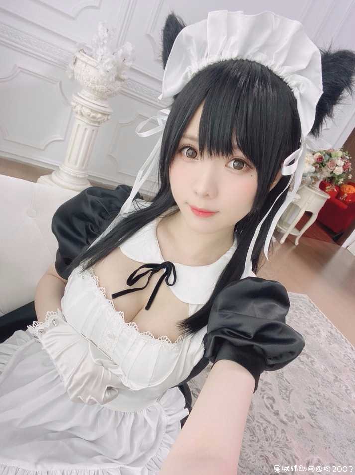 [COSPLAY] 霜月Shimo - 爱宕女仆[16P+2V175M] TC辅助网www.tcsq1.com7034