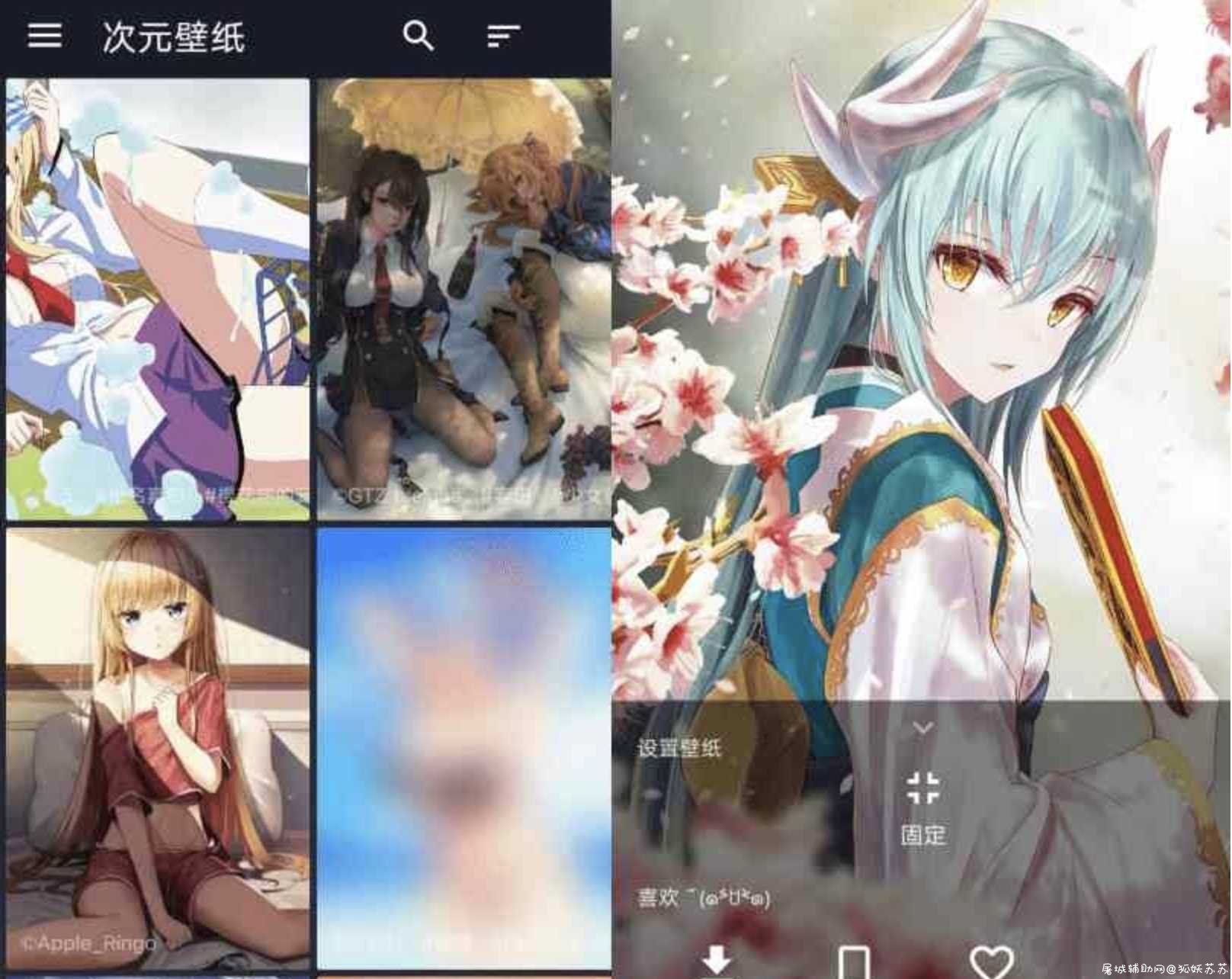次元壁纸v2.4.0 纯粹简洁的二次元壁纸 TC辅助网www.tcsq1.com8615