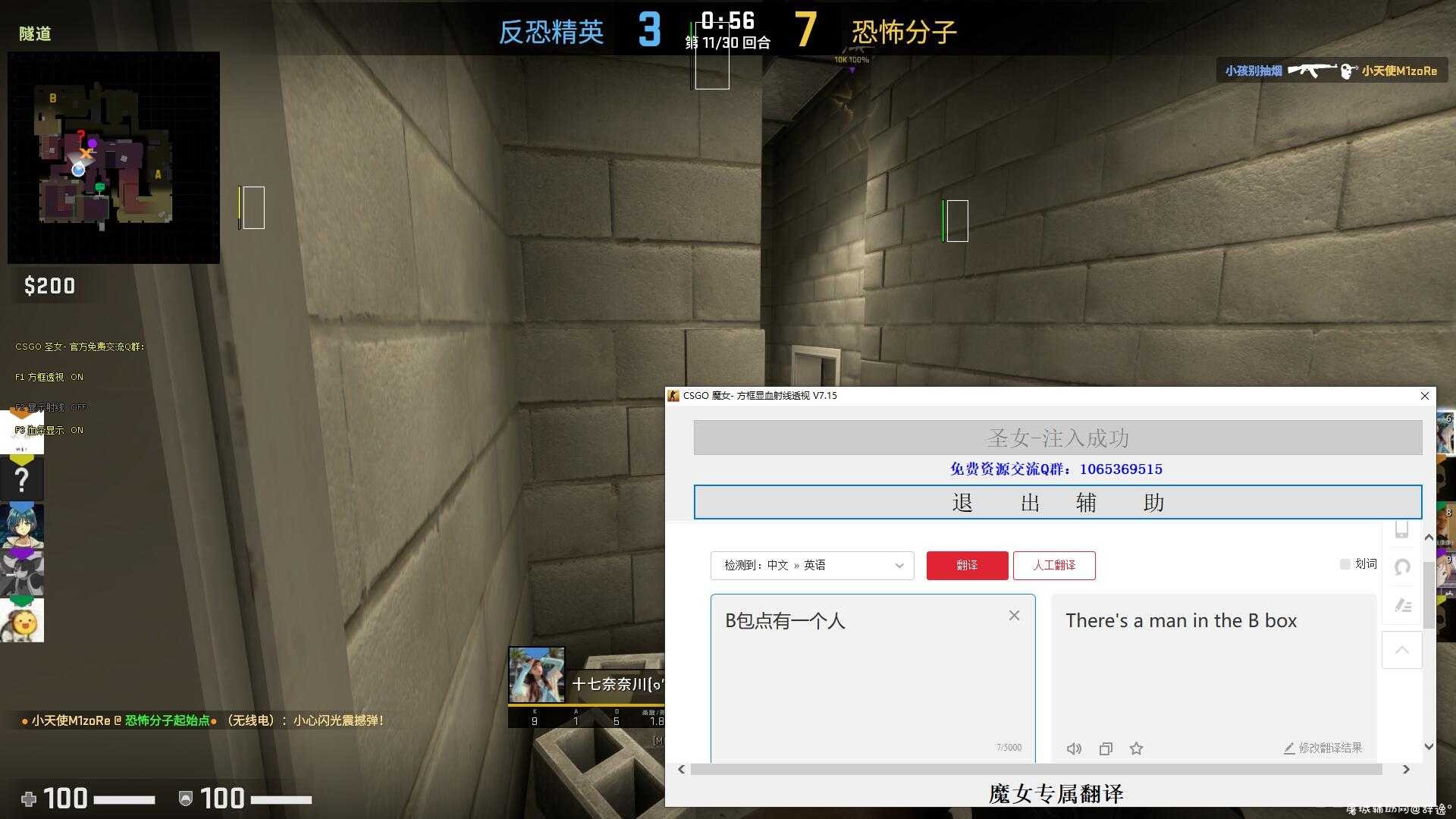 CSGO·新圣女- 方框显血透视+独家翻译 V7.15免费版 TC辅助网www.tcsq1.com56