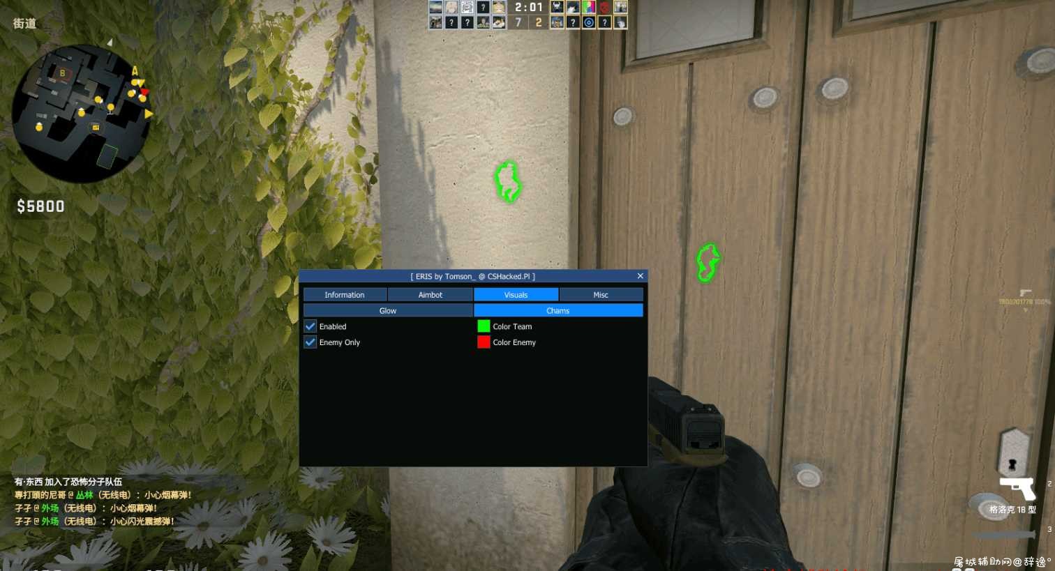 CSGO Eris雷达透视自瞄防闪作弊助手 TC辅助网www.tcsq1.com2512