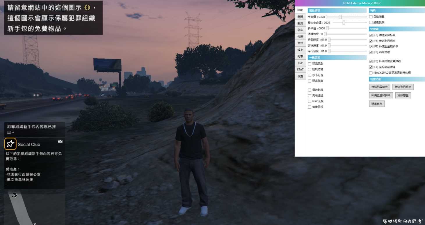 GTA5小助手新版外置菜单辅助 TC辅助网www.tcsq1.com5655