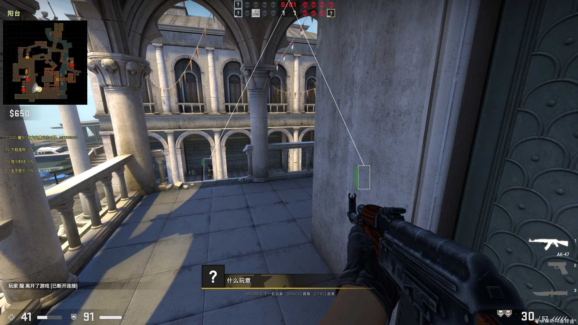 CSGO·魔女- 方框显血射线透视+独家翻译 V8.5 TC辅助网www.tcsq1.com831