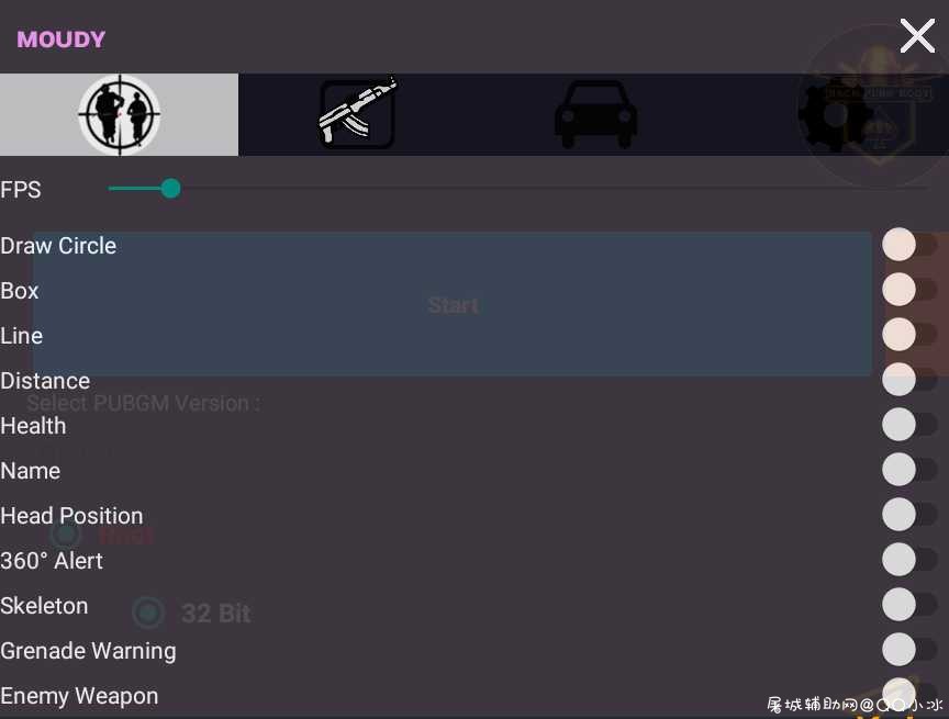 PUBG刺激战场手游-全火功能修改器框架一套打包 TC辅助网www.tcsq1.com7962