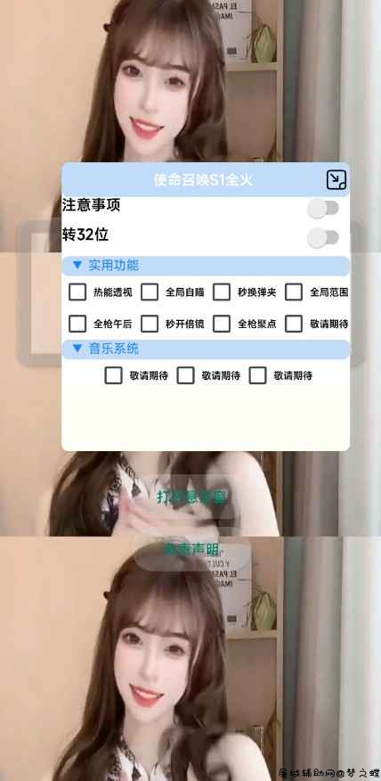 使命召唤手游新版本全火透视自瞄辅助插件 TC辅助网www.tcsq1.com1336