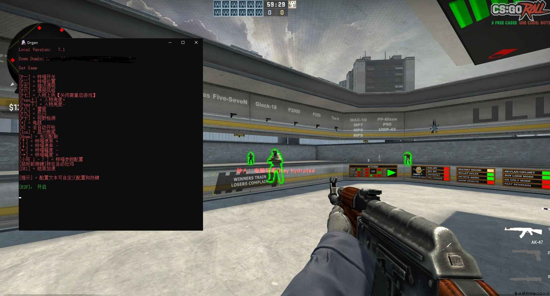 CSGO烛龙透视自瞄8.4免费版 TC辅助网www.tcsq1.com9333