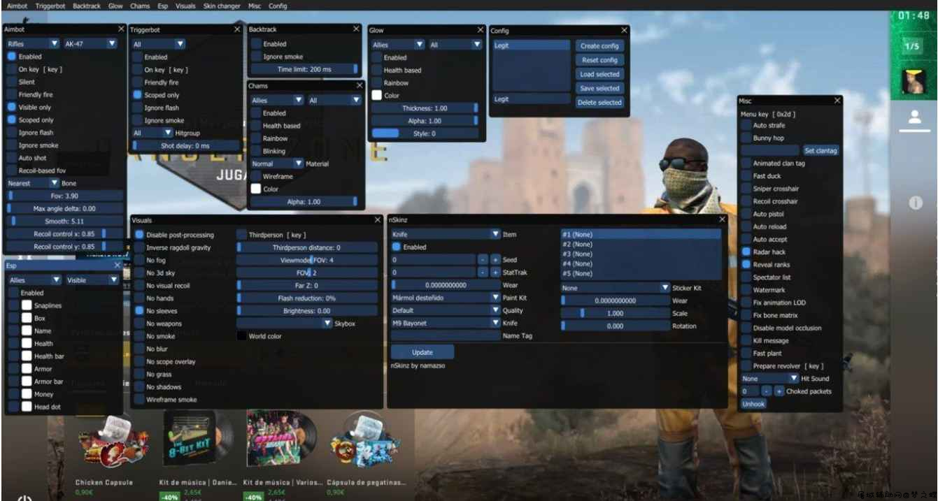 CSGO Osiris多功能作弊辅助 英文原版 TC辅助网www.tcsq1.com9981