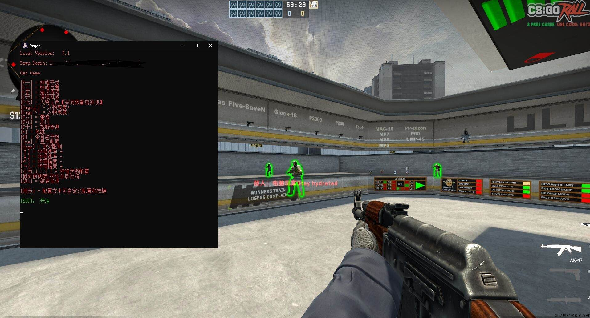 CSGO烛龙透视自瞄8.7免费版 TC辅助网www.tcsq1.com1494