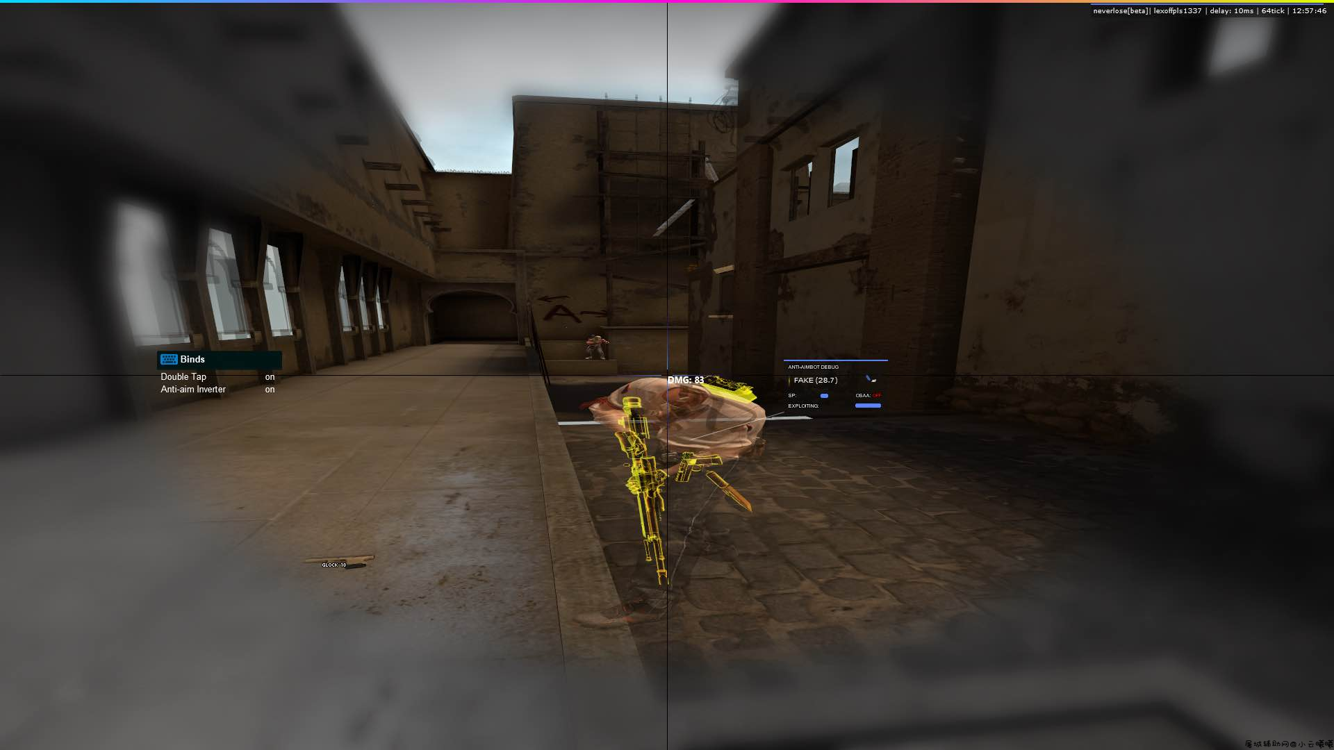 CSGO OneTapV3暴力演技假身视觉带参数 TC辅助网www.tcsq1.com6328