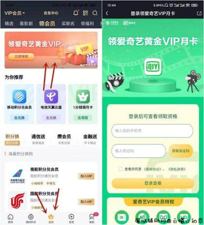 免费领取爱奇艺会员一个月 TC辅助网www.tcsq1.com9761