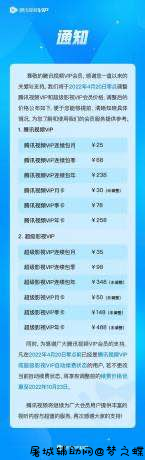 腾讯视频VIP又要涨价了 TC辅助网www.tcsq1.com1560