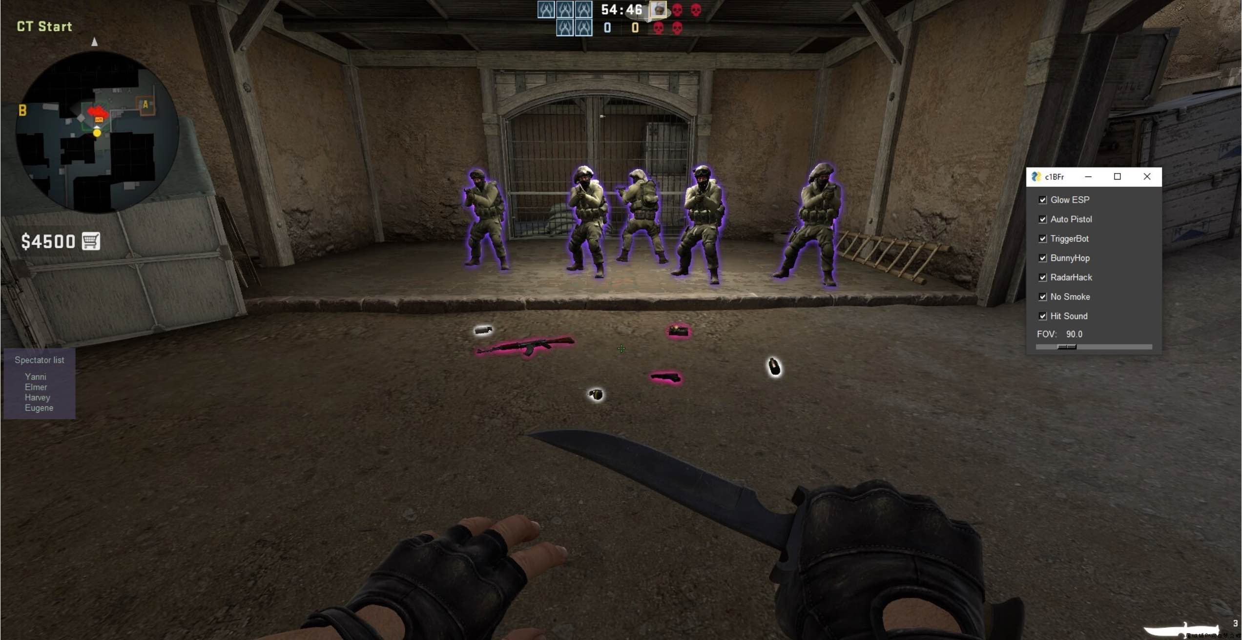 CSGO BetterGo透视雷达自瞄超级跳多功能辅助 TC辅助网www.tcsq1.com3005