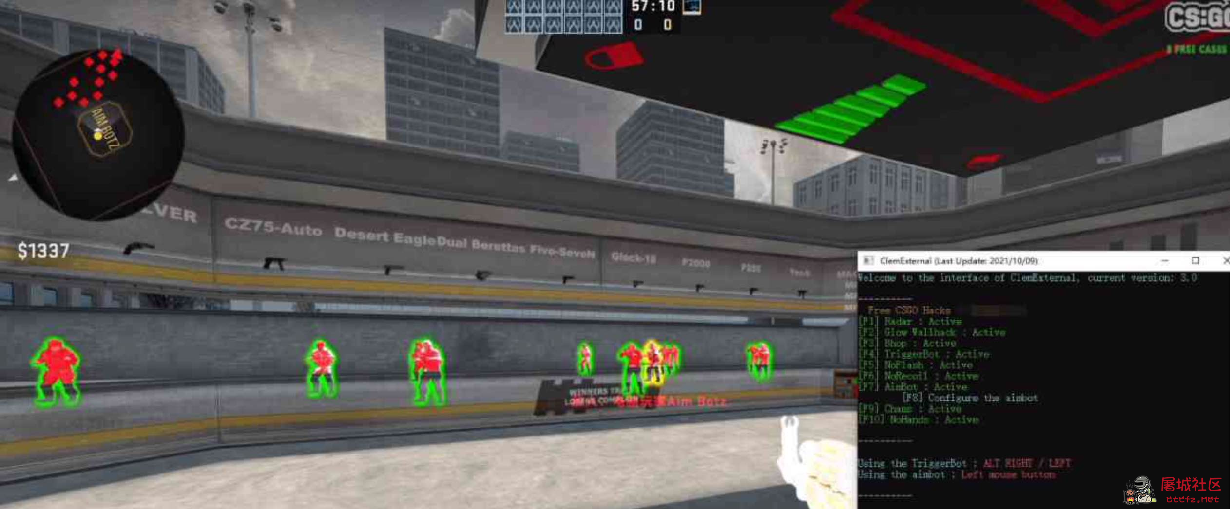CSGO ClemExternal 多功能免费辅助 TC辅助网www.tcsq1.com8778