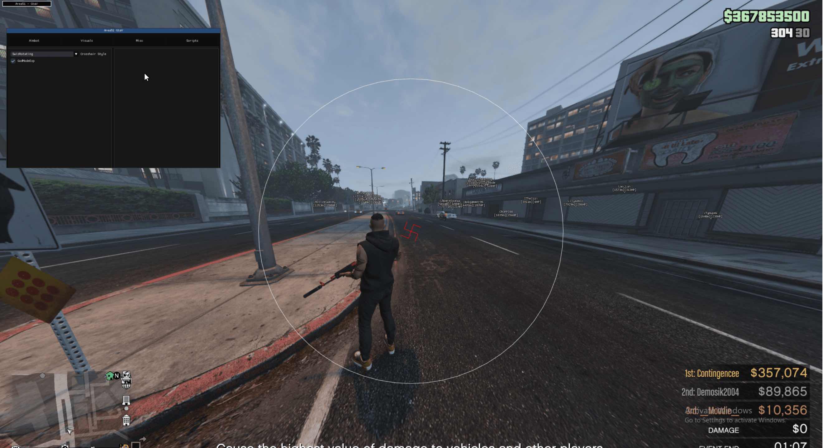 GTA5 Area51透视自瞄多功能作弊辅助 TC辅助网www.tcsq1.com7123