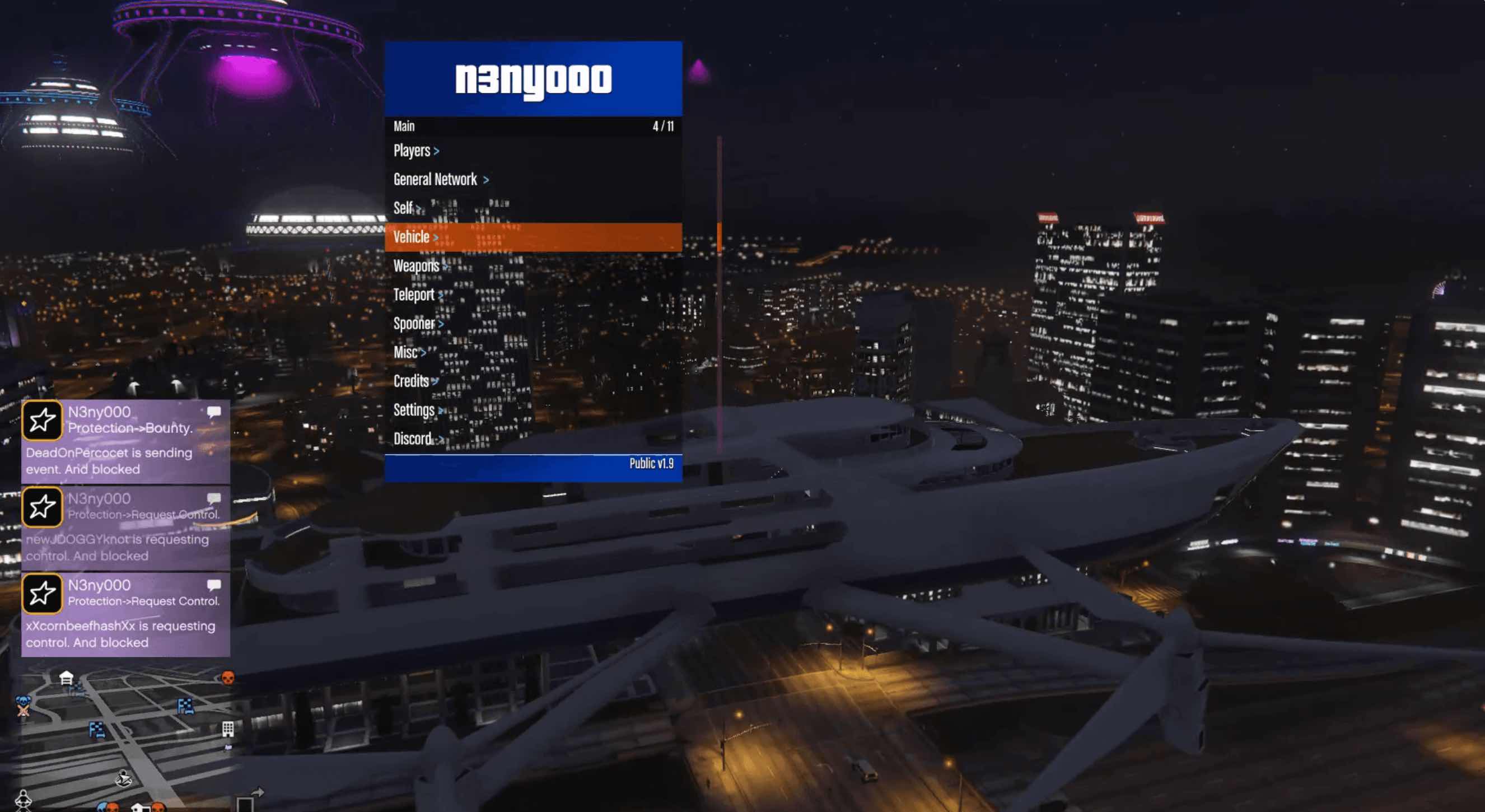 GTA5[1.61]N3NY000线上菜单多功能作弊辅助v2.0 TC辅助网www.tcsq1.com1565
