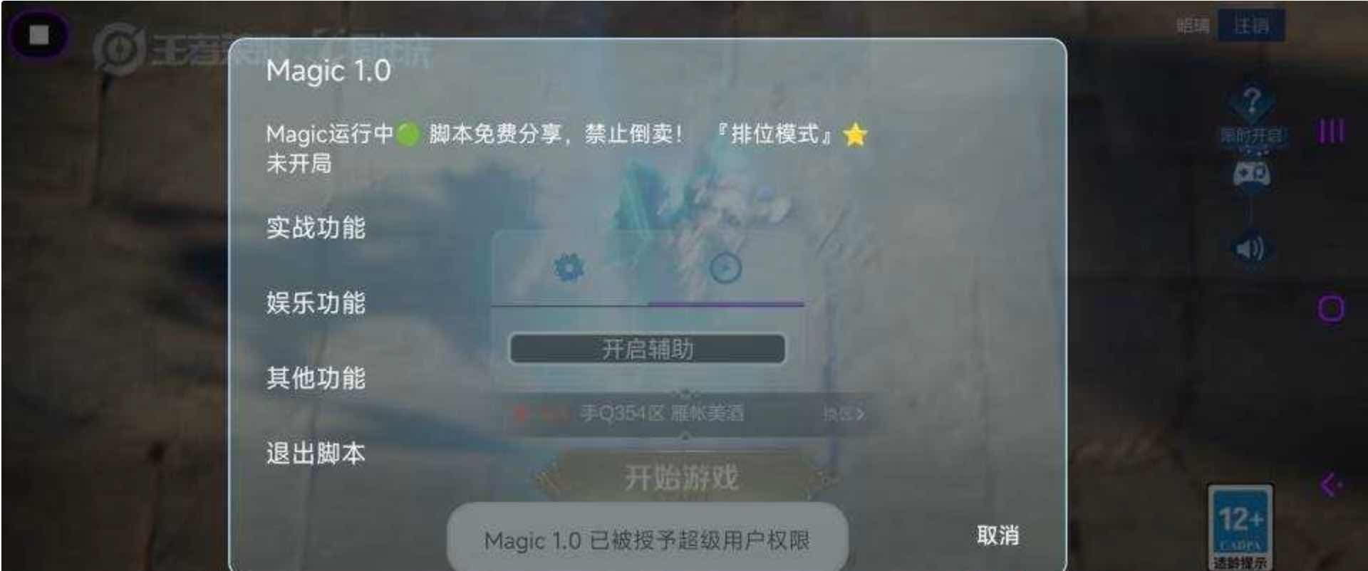 王者荣耀动态减CD内透上帝视角内置脚本插件 TC辅助网www.tcsq1.com4092