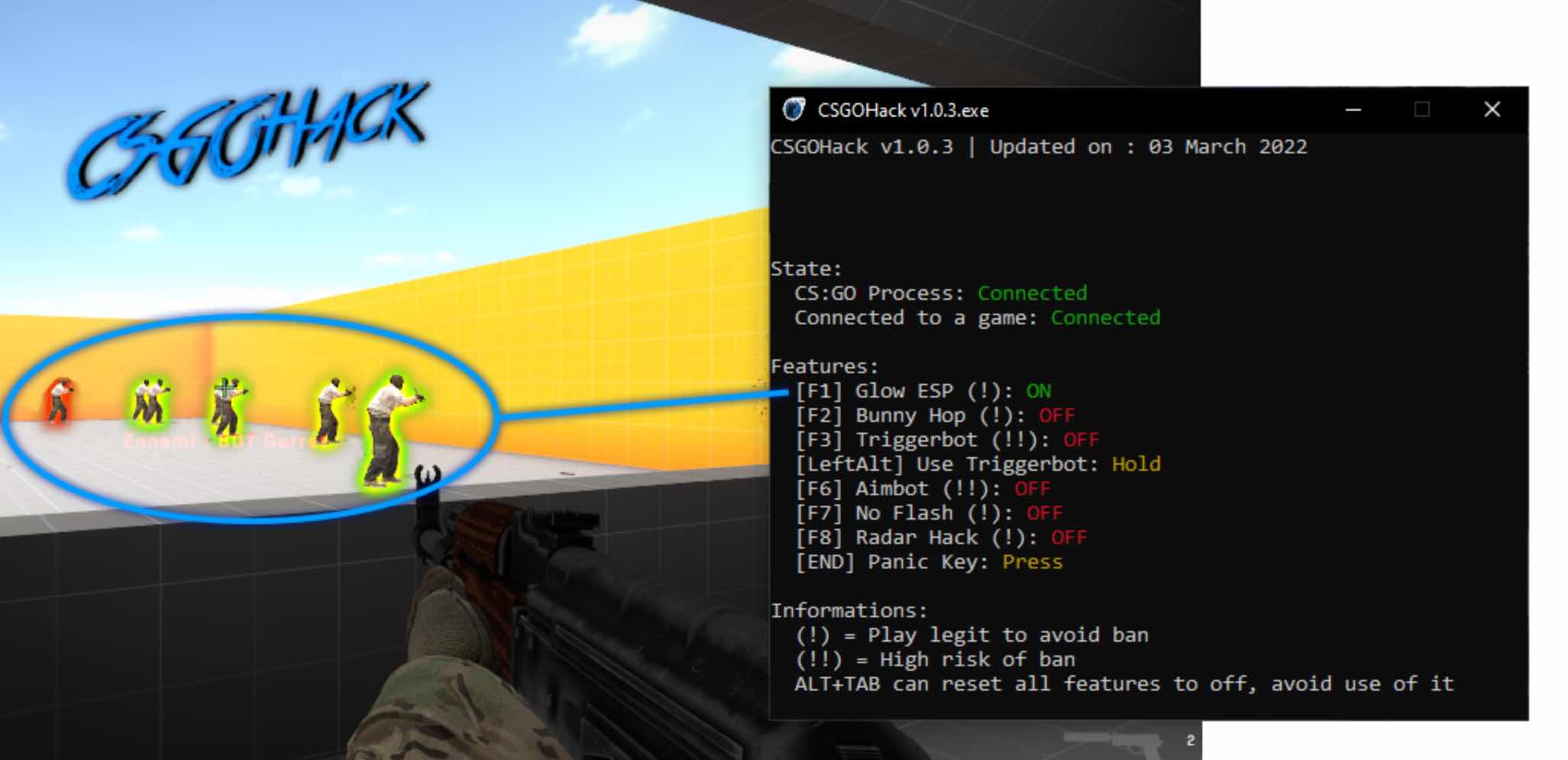 CSGOHack v1.2.23雷达透视自瞄超级跳防闪辅助 TC辅助网www.tcsq1.com9011