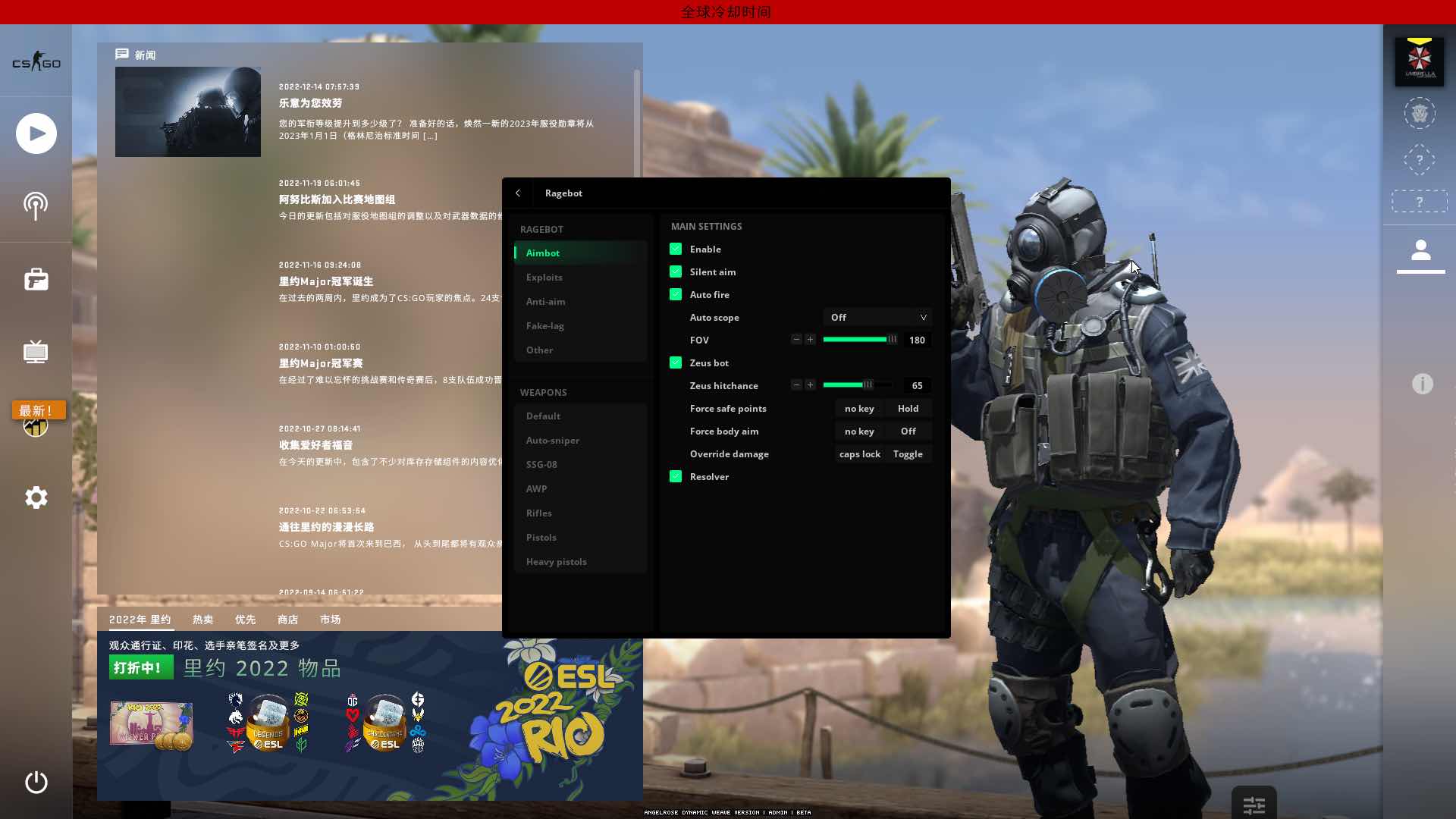 CSGO Weave2.0修复版摇头/视觉/换肤杂项/配置 TC辅助网www.tcsq1.com445