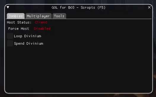 使命召唤 黑色行动3 ScroptsQOL多功能修改器v1.8.1 TC辅助网www.tcsq1.com7573