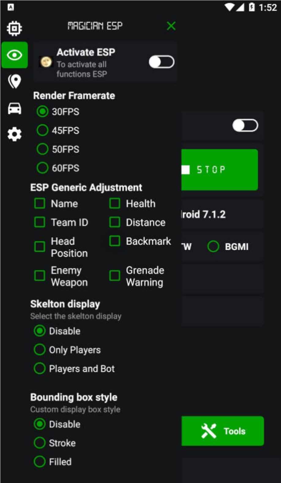 PUBG国际服绿色AR绘制自瞄子追插件破解版 TC辅助网www.tcsq1.com9997