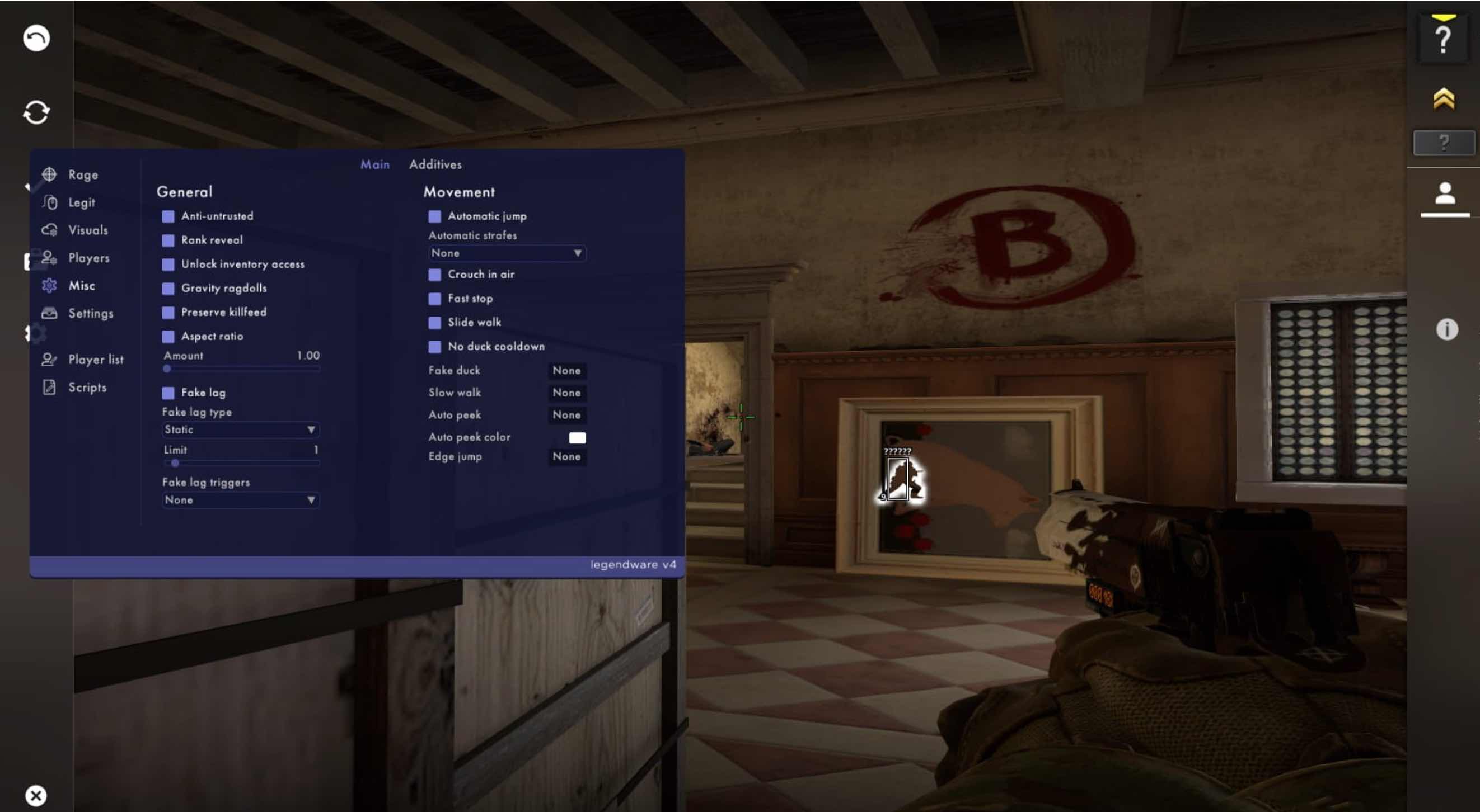 CSGO Legendware透视自瞄多功能辅助 TC辅助网www.tcsq1.com7582