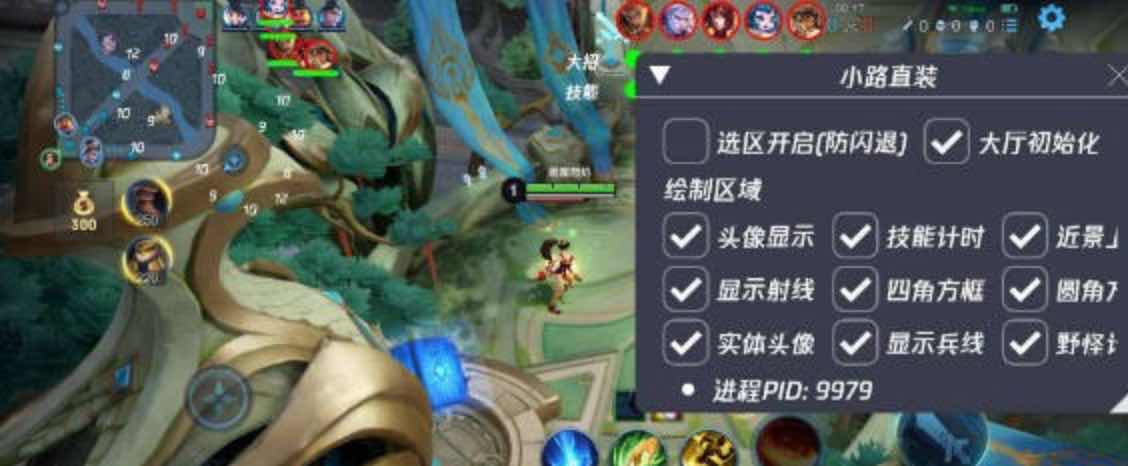王者荣耀小路绘制透视CD野怪计时插件破解版 TC辅助网www.tcsq1.com2591
