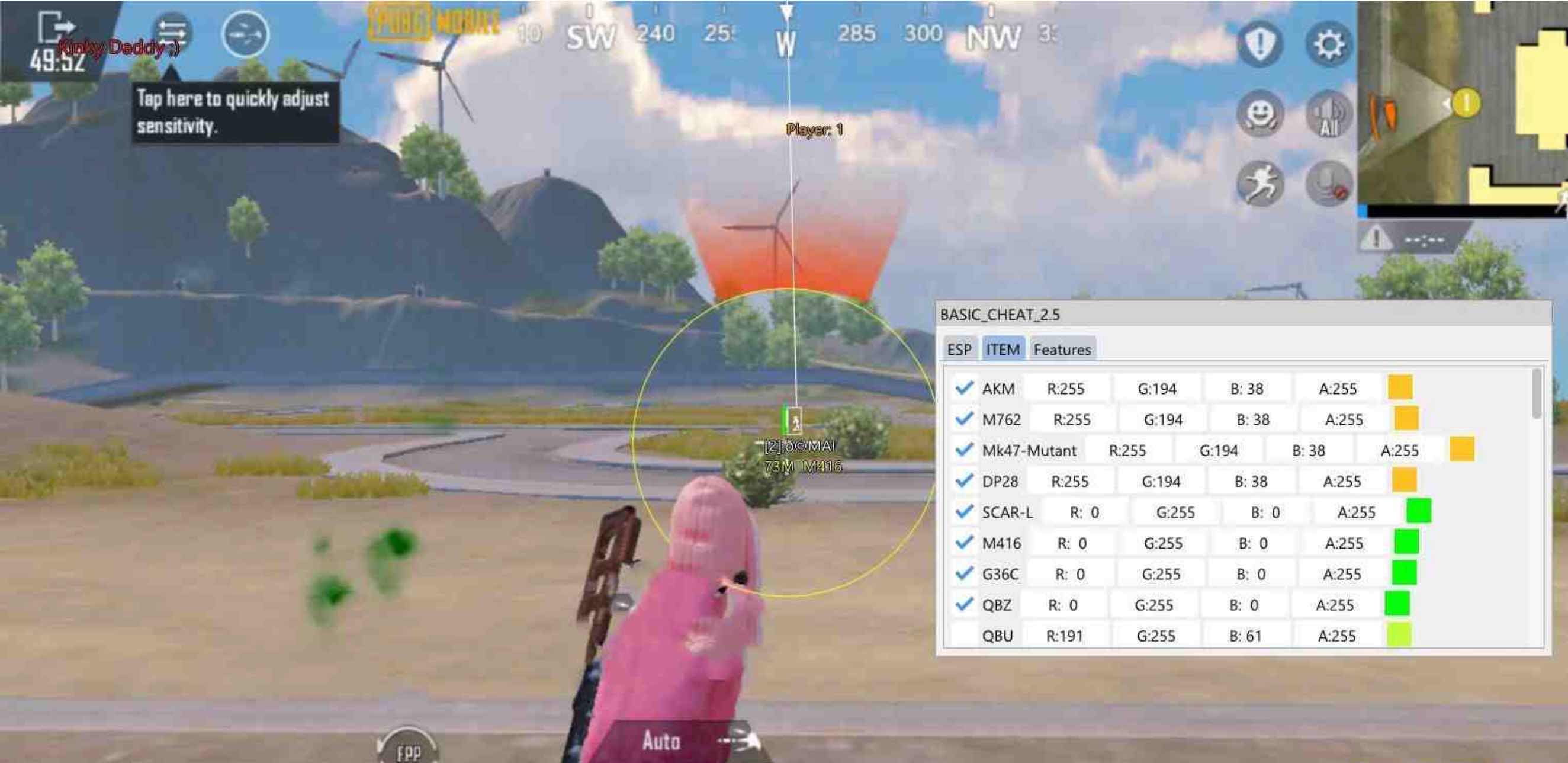 PUBG Mobile模拟器免费透視梓瞄魔术子弹辅助v2.9.2 TC辅助网www.tcsq1.com6490
