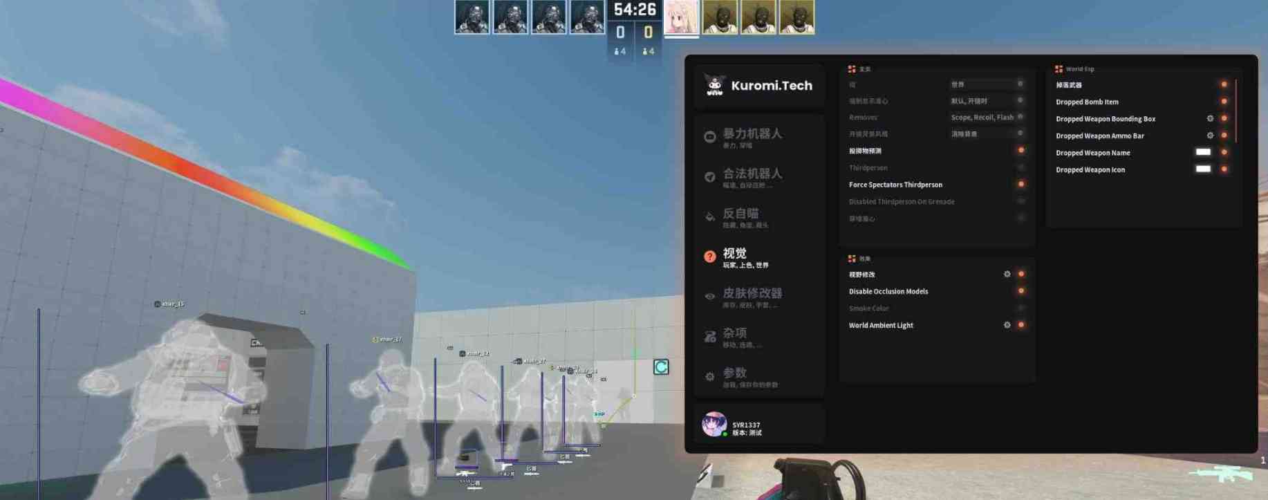CS2 Kuromi透視梓瞄换肤陀螺等多功能免费辅助 TC辅助网www.tcsq1.com7214