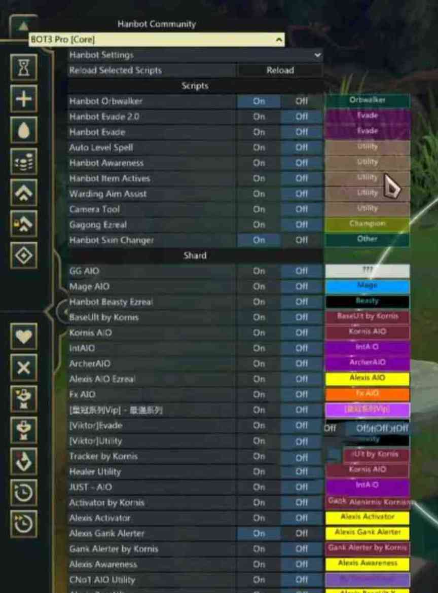 LOL英雄联盟免费 Hanbot 脚本 v14.9 TC辅助网www.tcsq1.com7895