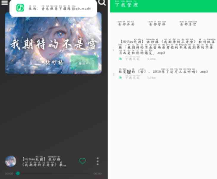 QB音乐v1.1 夜雨免费听免费下载 TC辅助网www.tcsq1.com732