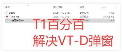 百分百解决VT-D弹窗7.10日正版t1破觧 TC辅助网www.tcsq1.com3673