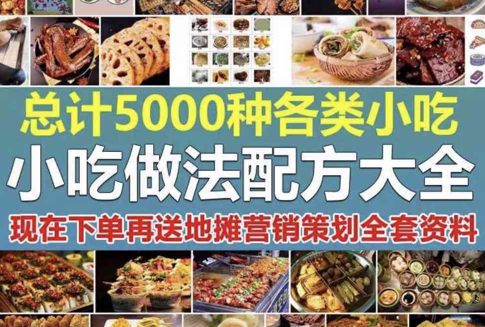 小吃配方秘方餐饮饭店烹饪视频教程 摆摊美食方法学习资料 TC辅助网www.tcsq1.com580